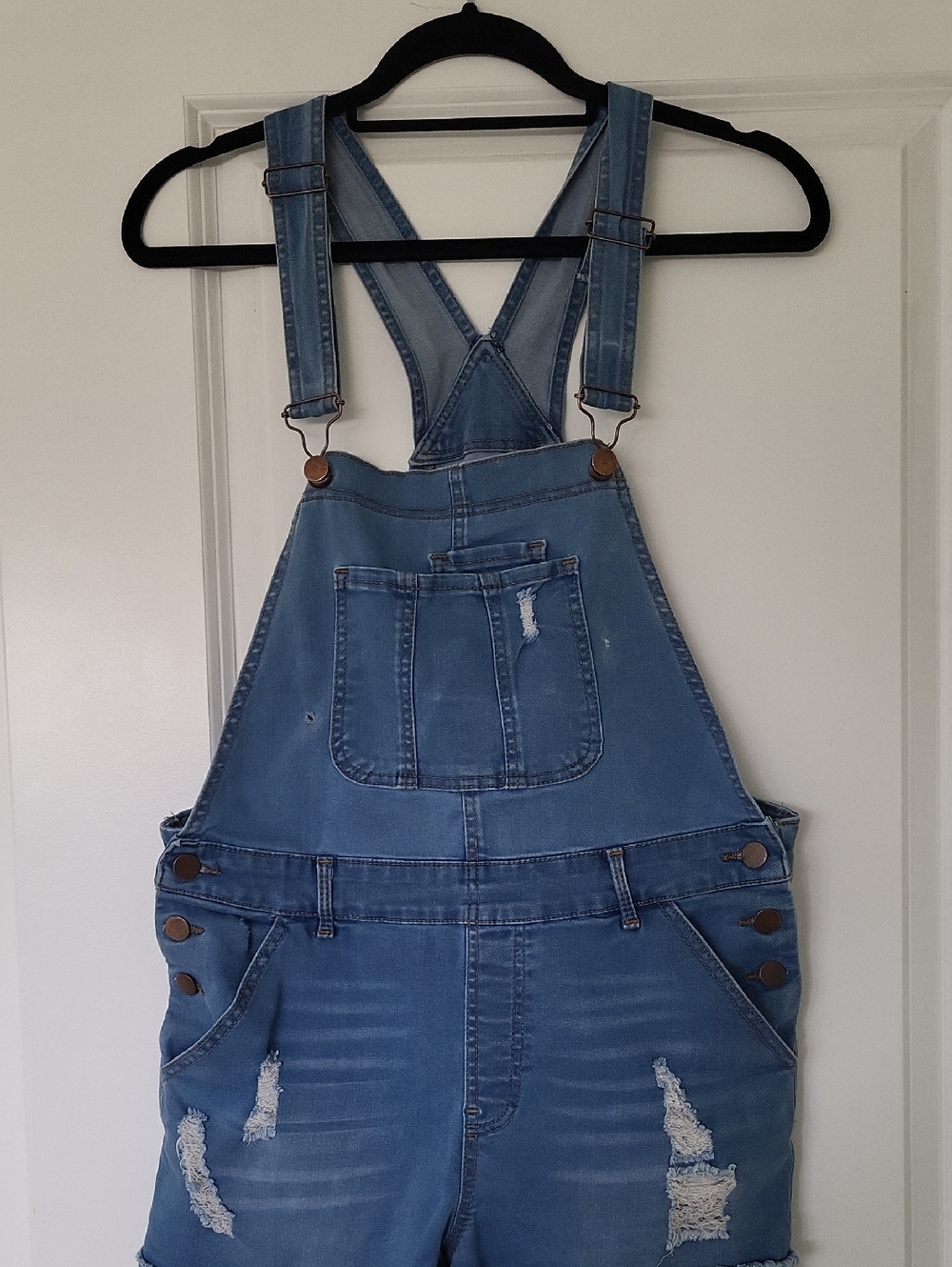 Light Blue Denim Kids' Overalls